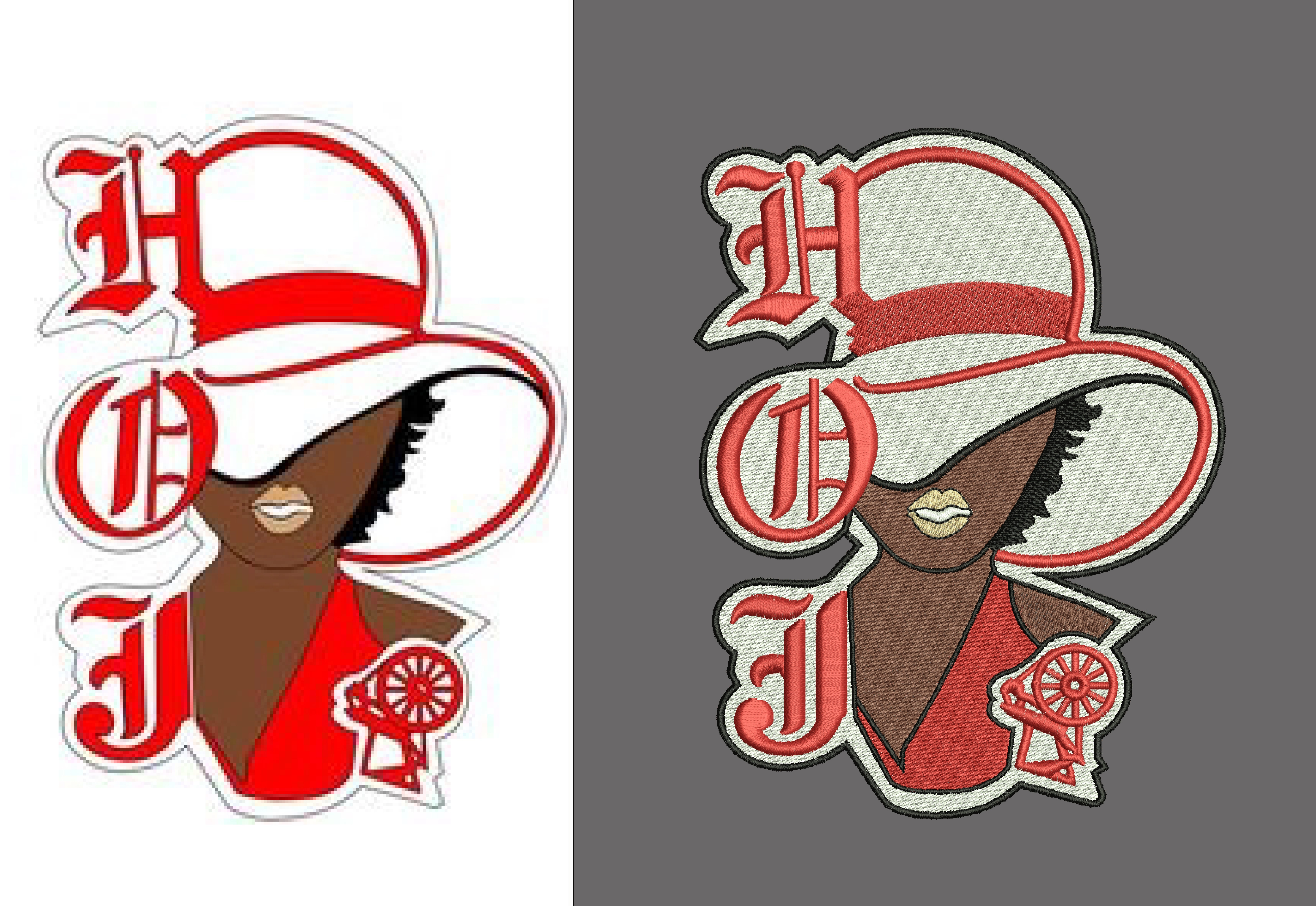 Custom Brand Logo Embroidery Digitizing
