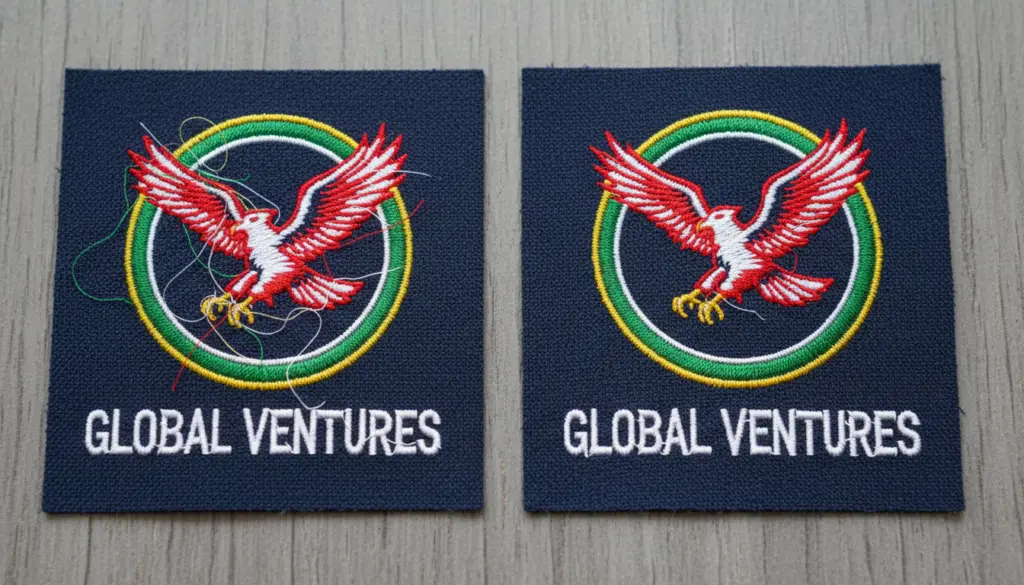 Custom logo digitizing for commercial embroidery machines USA standard