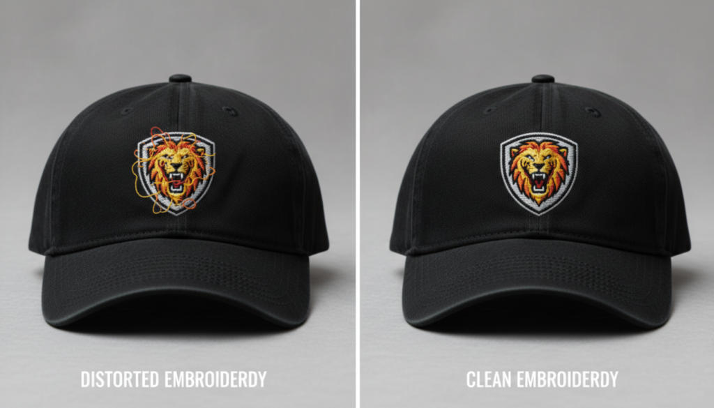 Professional cap embroidery digitizing for hats and caps