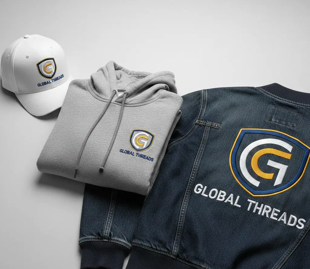 Professional logo digitizing service for clean and precise embroidery on garments