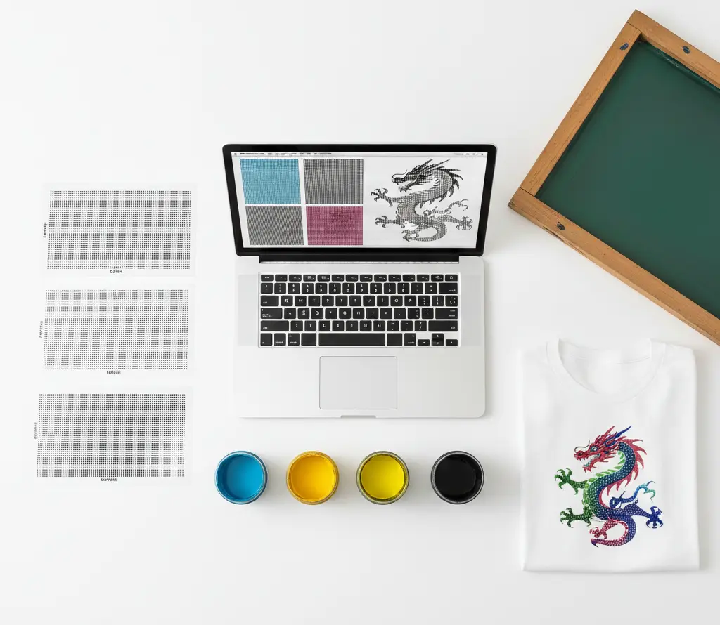 CMYK and spot color separation services for print-ready garment artwork