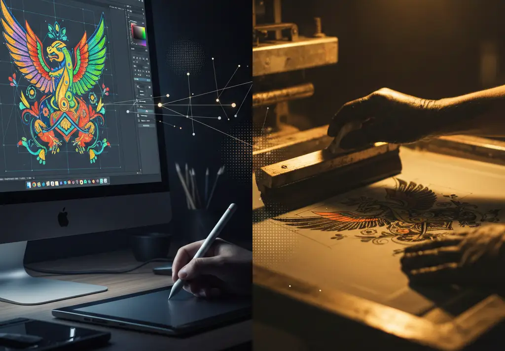 High-quality vector artwork files optimized for print, embroidery, and production