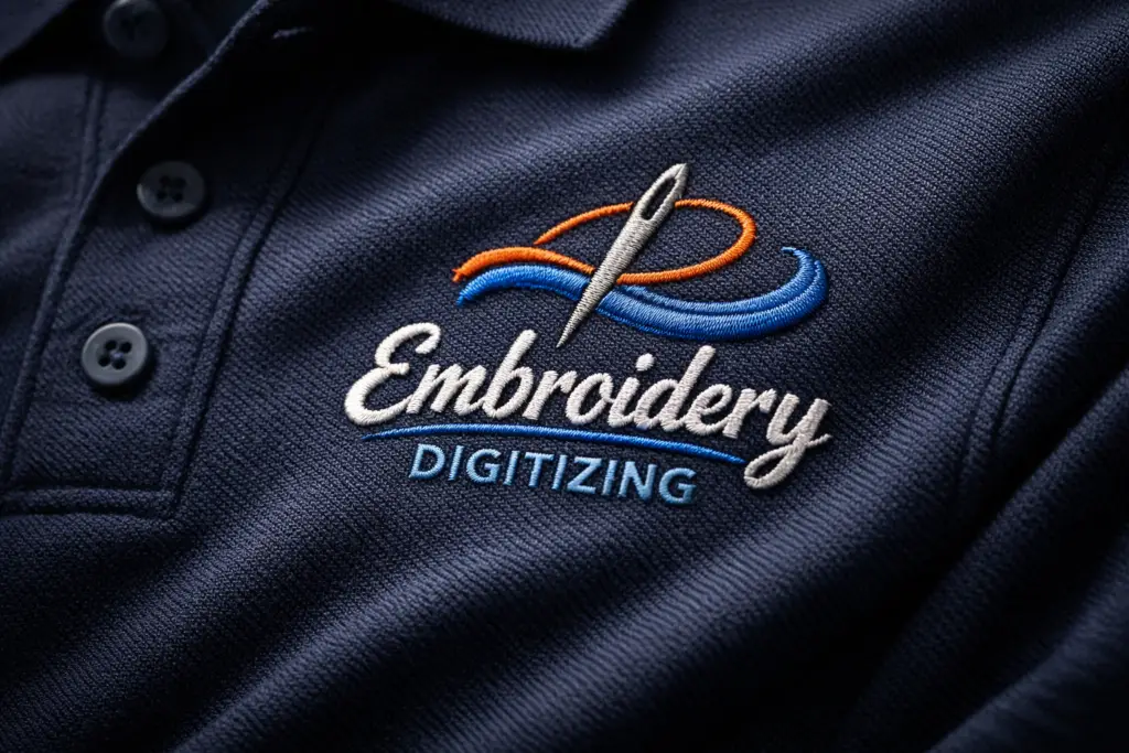 Production-ready left chest embroidery files for accurate stitching