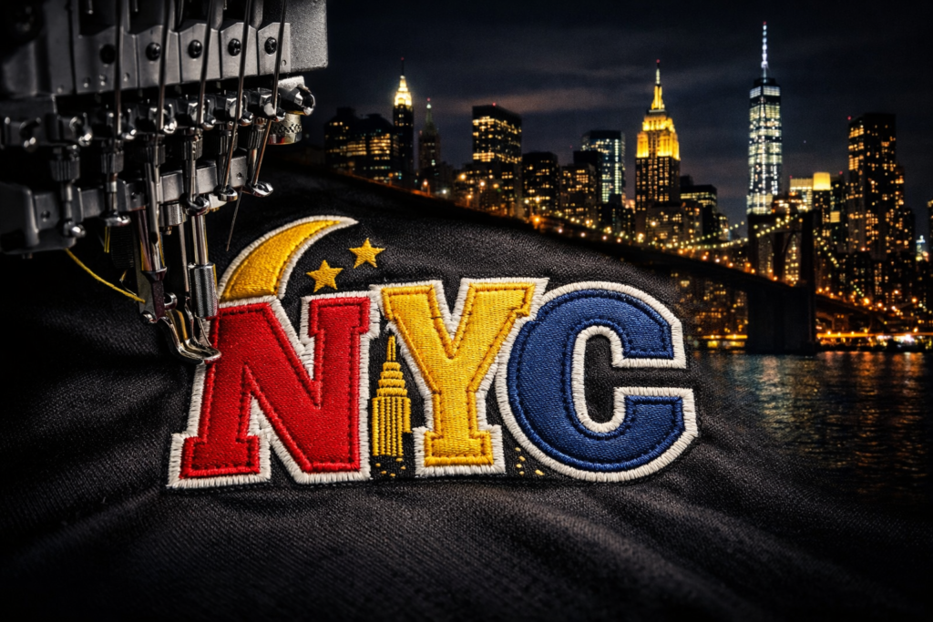 Professional applique embroidery digitizing for garments and apparel